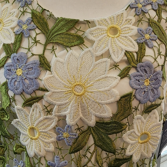 Boston Proper Floral Embroidered Dress - Picture 6 of 9